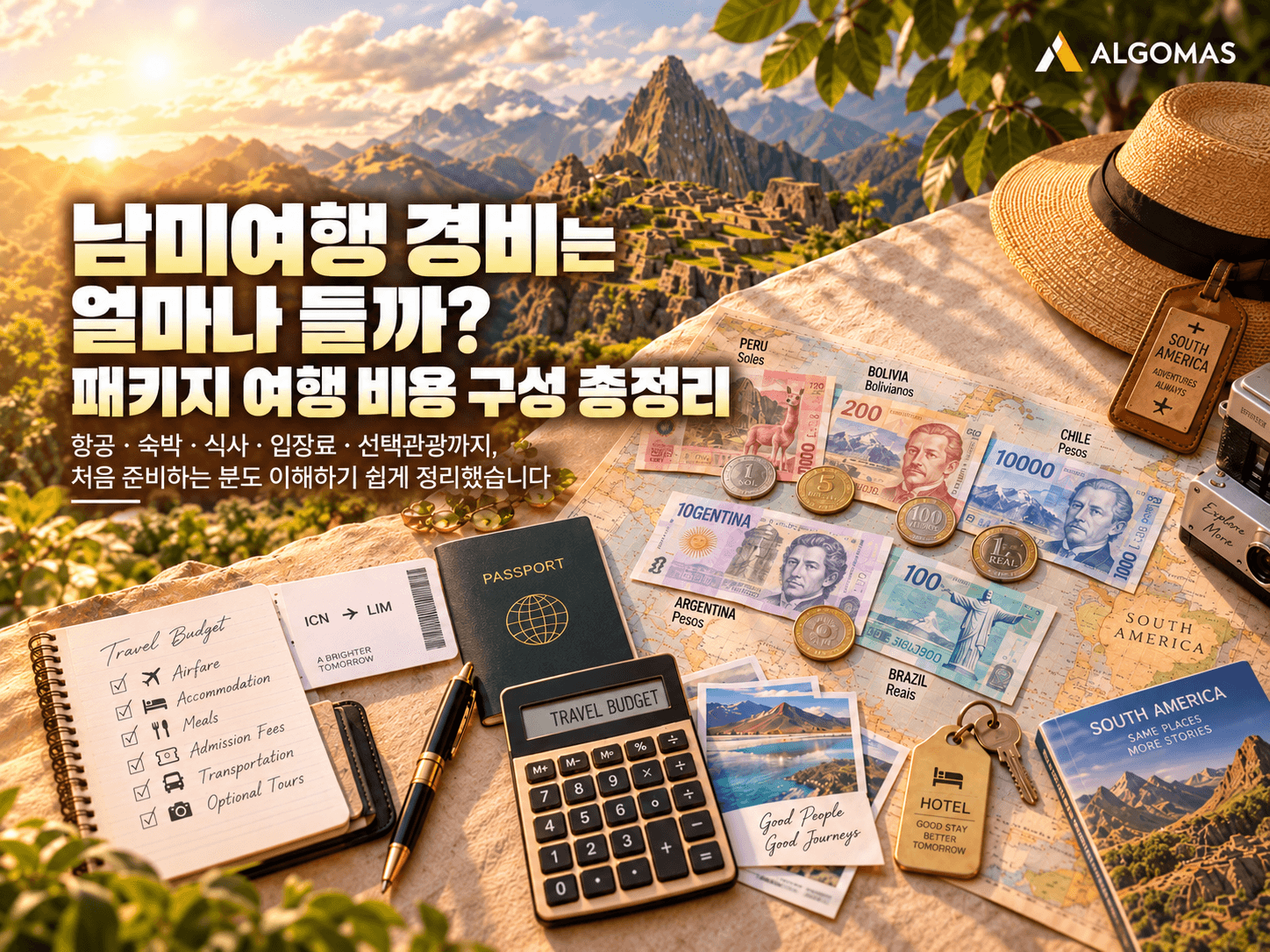 💰 남미여행 경비는 얼마나 들까? 패키지 여행 비용 구성 총정리